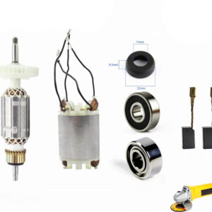 Dewalt Angle Grinder DW801/803 Replacement Parts Kit (Armature, Coil, Bearing, Washer, Carbon Brushes Pack of 7) for Angle Grinder