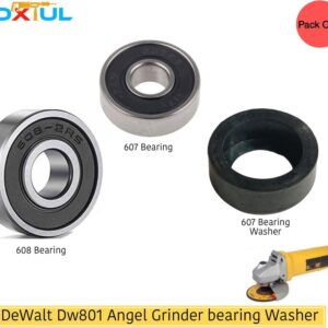 Angle Grinder DW801 Spare Parts Kit 607-608 Bearing, 607 Washer