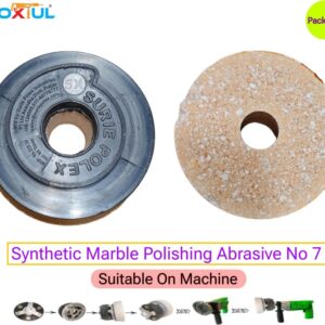 Surie Polex Round Synthetic No. 7 Abrasive for Marble, Granite, Terrazzo, Stone Polishing