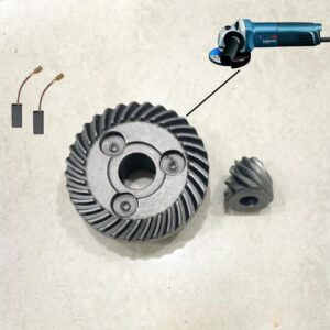 Bosch Angle Grinder Accessories 6-100 Gear Pinion Set Model A/G GWS 600 Gear Pinion, Carbon Brush Set
